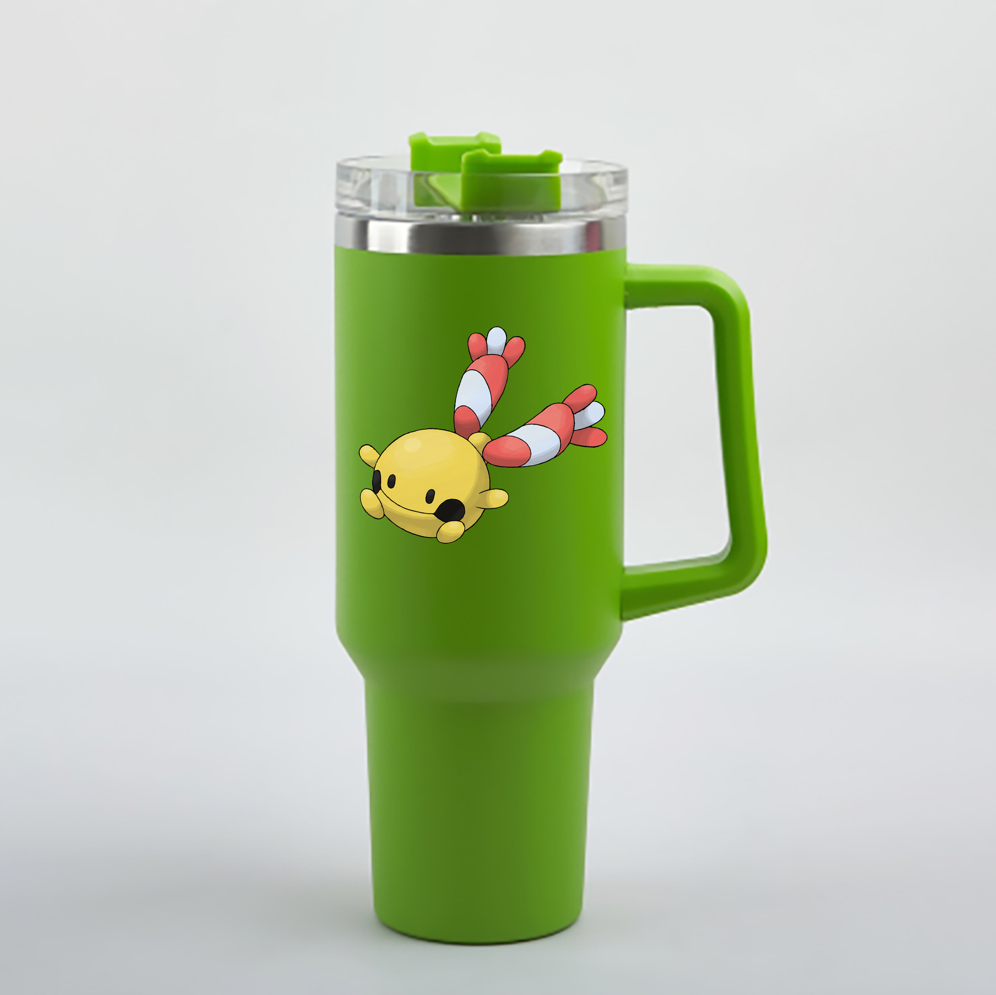 （画像用） ポケットモンスター Pokémon 1200mL車用タンブラー - クリスタルステッカー（プラスチックストロー付き）